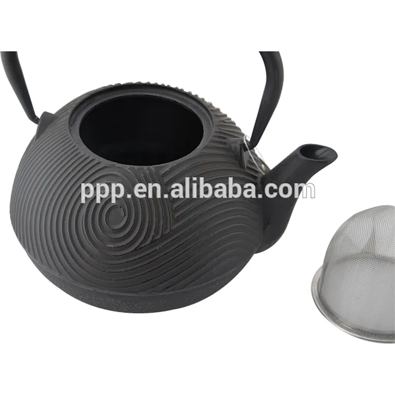 26oz 0.7L cyclone shaped Cast Iron Tea Kettles