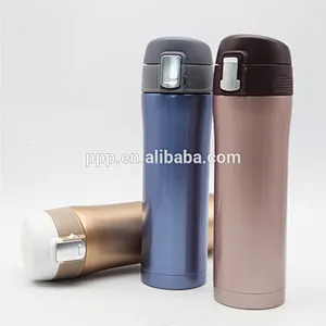 500ml double wall stainless steel cutomized logo insulated water bottle with flip top lid