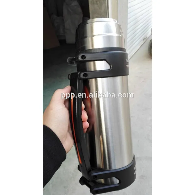 China manufactuers 1.5/2.0L double wall stainless steel vacuum travel tea pot with strap
