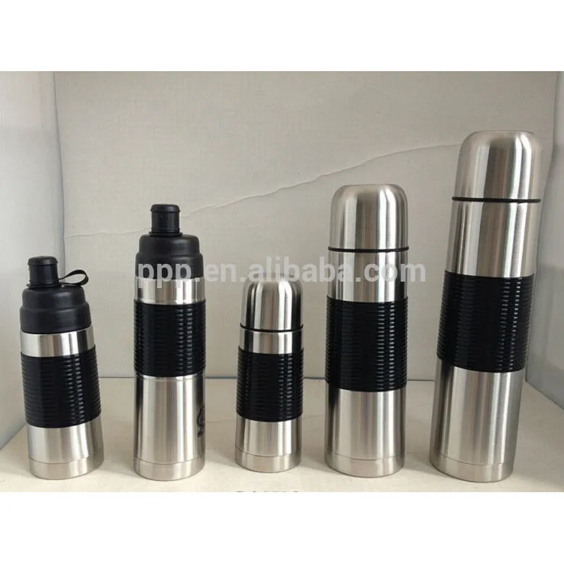 Double-wall stainless steel bullet vacuum flask