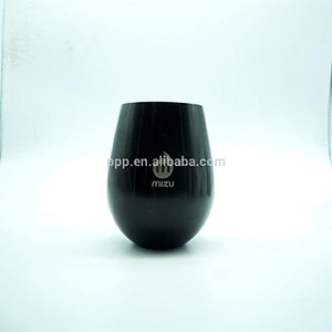 550ml single wall stainless steel thickening type water cup/egg shaped beer mug/drop style shot beer mug without handle