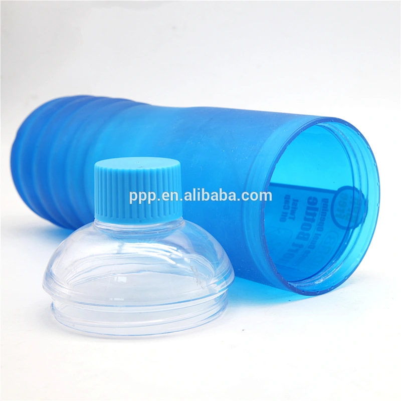 18oz food grade BPA free factory direct wholesale logo customized double wall plastic sports water bottle with double lids