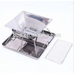 New Folding Stainless Steel BBQ Stove