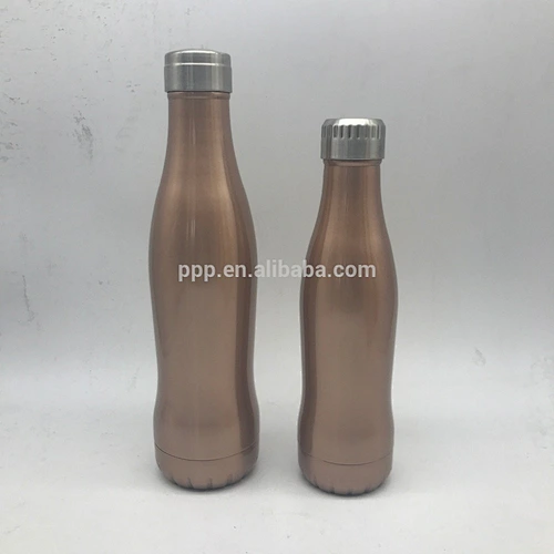 new design bullet stainless steel vacuum flask/bottle with beautiful screw line 1000ml 750ml 500 ml