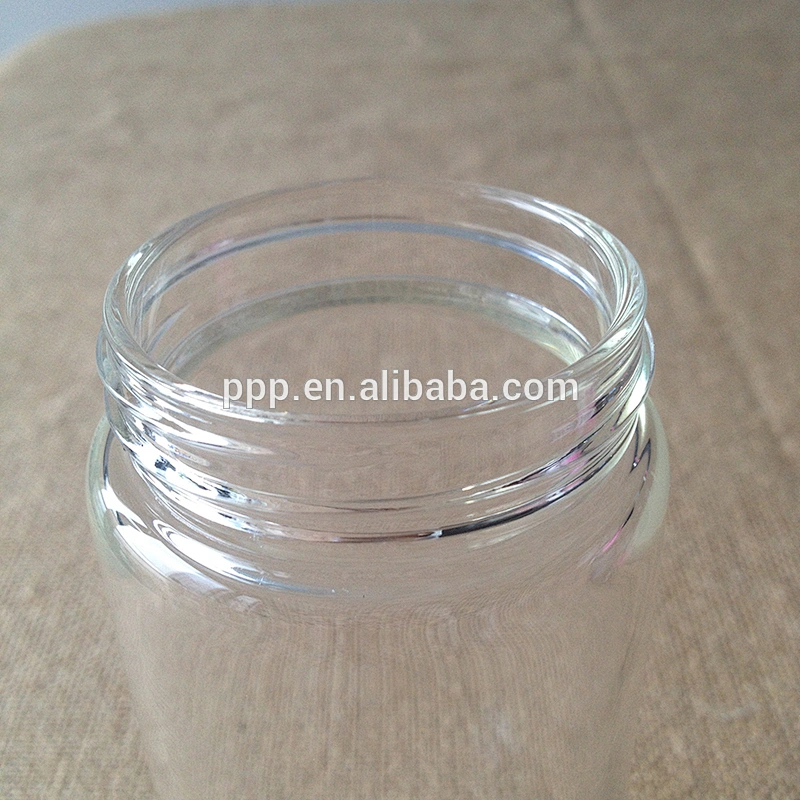 Wholesale 400ml high borosilicate single wall glass water / tea bottle with silicone cover