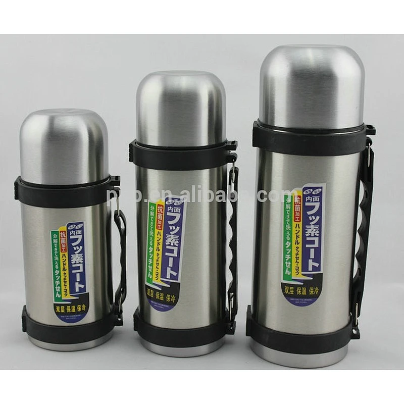 1.2L leak-proof eco-friendly FDA LFGB stainless steel insulated travel bottle portable with strap