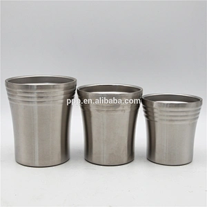Custom printed double wall stainless steel beer travel mug