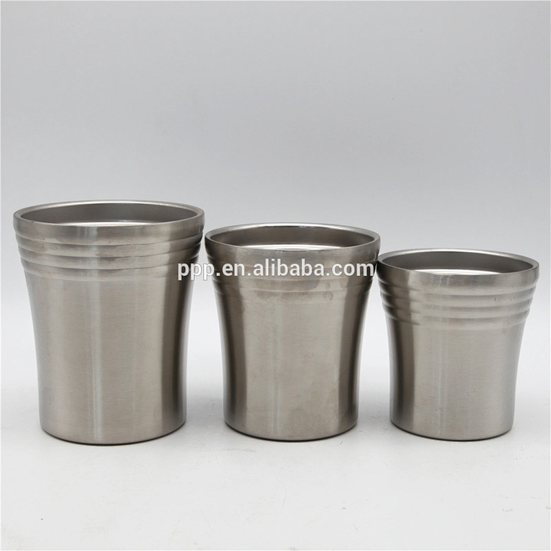Custom printed double wall stainless steel beer travel mug