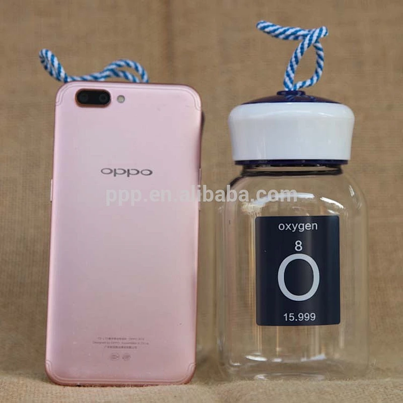 borosilicate glass drink bottle with custom print