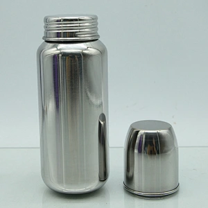 New style creative single wall stainless steel small capacity 120ml and 240ml lovely little baby milk feeding bottle