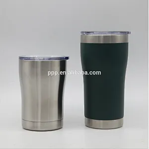10/18/20/30oz double wall stainless steel vacuum tumbler with slid lid BPA free