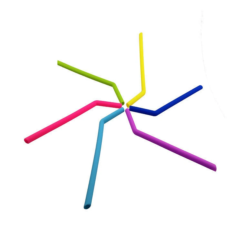 Silicone rubber straws for 30 oz Tumbler Complete Bundle-6 Reusable silicone drinking straws for 30oz tumbler + 2 Brushes
