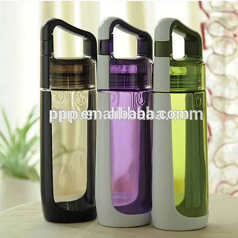 American popular easy-carry custom logo single wall bpa free tritan plastic water bottle