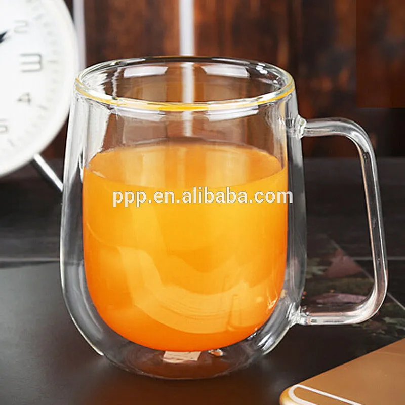 250 ml Heat Resistant Double Wall Layer Clear Glass