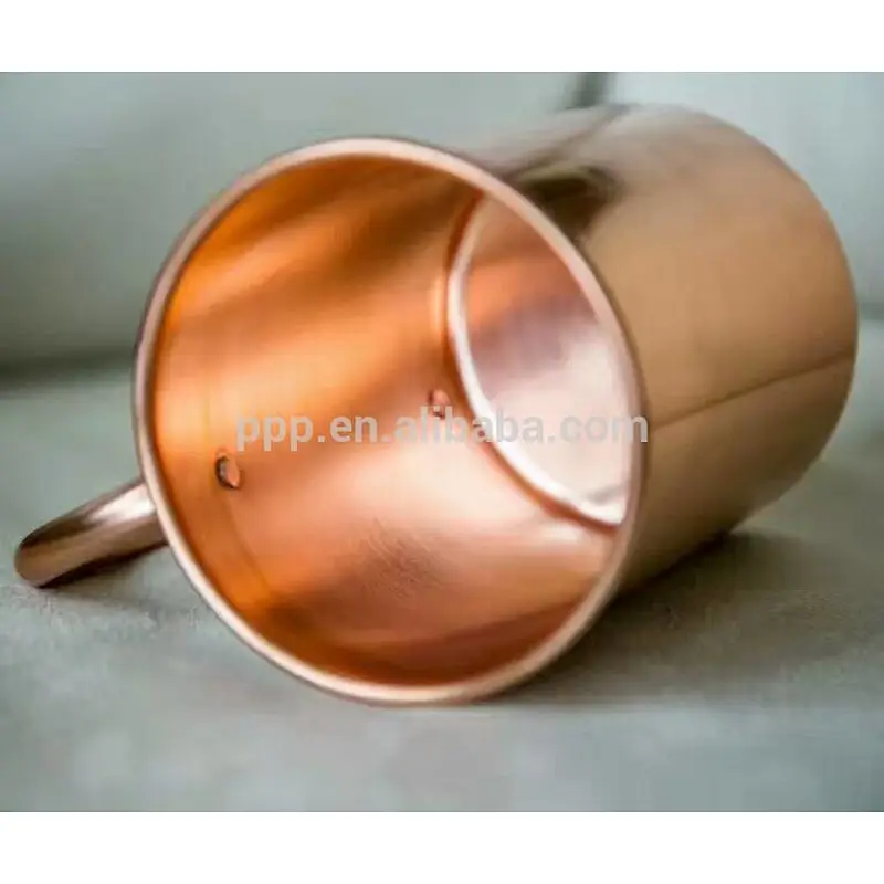 450ml single wall customn solid hammered metal beer drinking stein moscow mules 100% pure copper mug cup