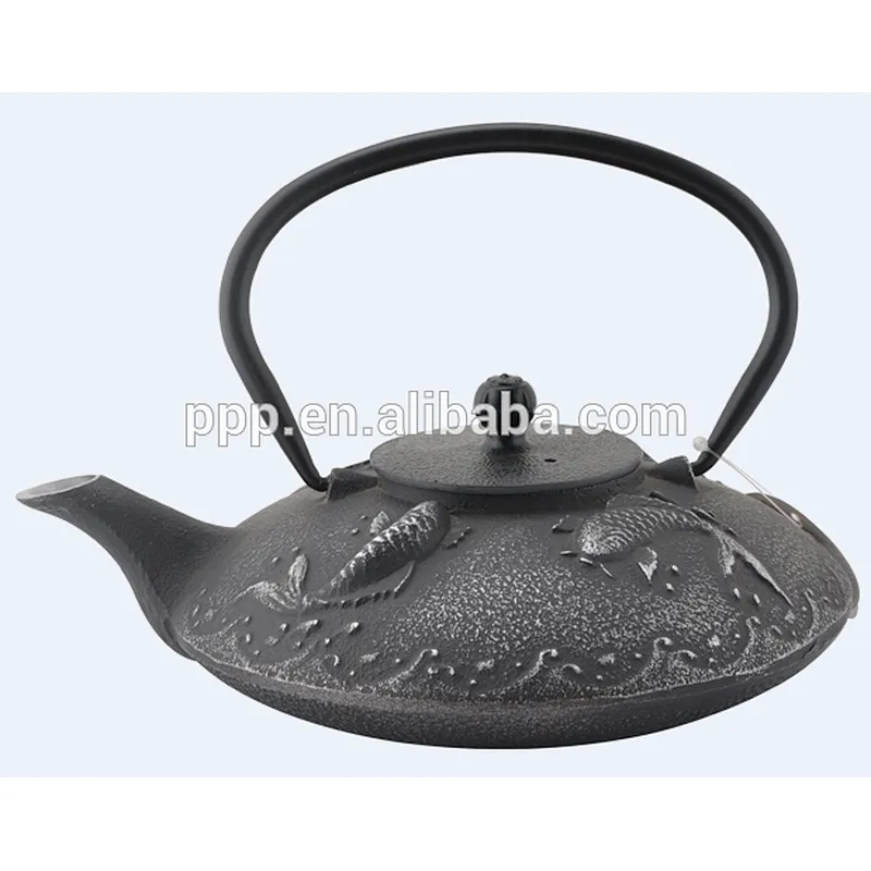 0.8L Goldfish Wave shaped Cast Iron Tea Kettles