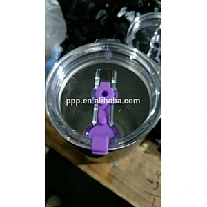 30oz BPA free high quality plastic non-spilled silicone lid