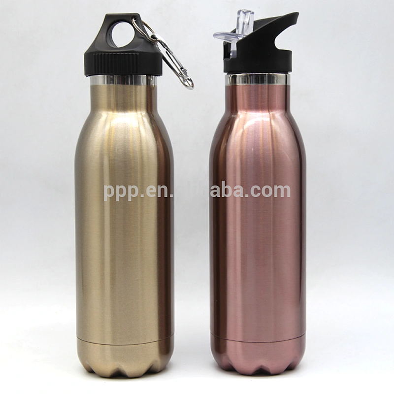 double wall stainless steel portable sports water bottle color customized