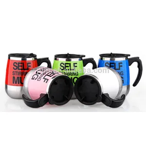 Self Stirring coffe mug Electric Stir Stainless Steel Automatic Self Mixing Cup for Morning Office Travelling 450ml/15.2oz