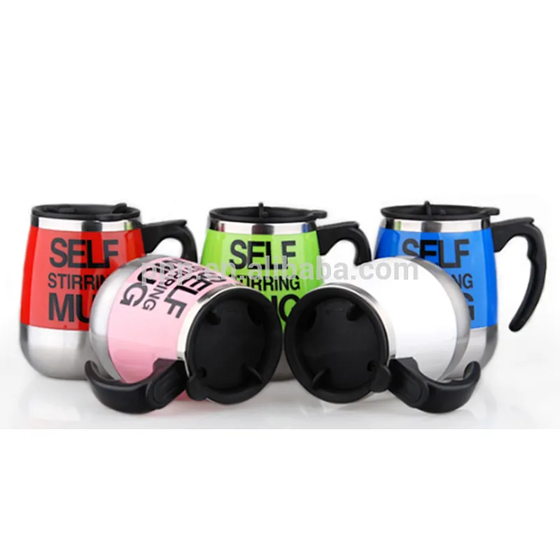 Self Stirring coffe mug Electric Stir Stainless Steel Automatic Self Mixing Cup for Morning Office Travelling 450ml/15.2oz