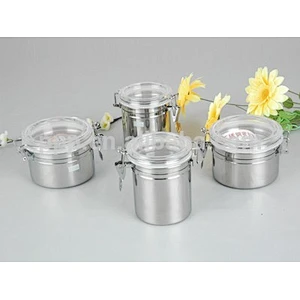 1200ml air tight OEM welcome LFGB FDA stainless steel Storage jar food jar