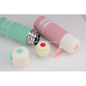 Fashionable double wall stainless steel vacuum insulated water tumbler with shackle/gifts for lovers/office-lady water bottle