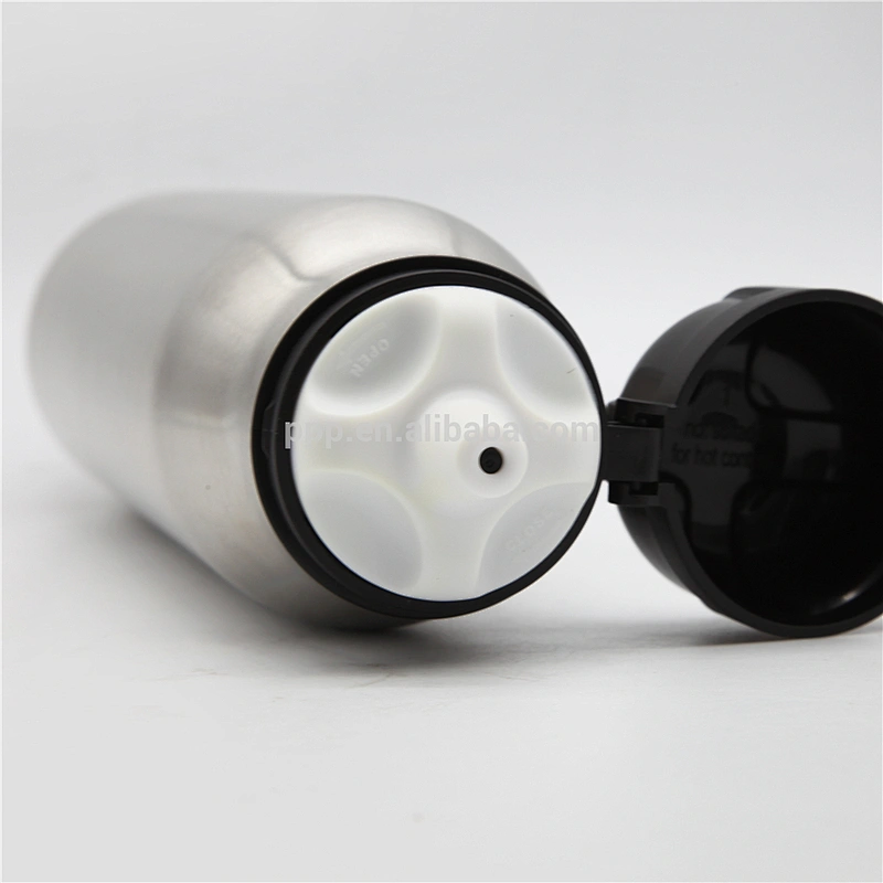 600ml hot sale Stianlss steel cola shape bottle double wall insulated vacuum flask sports bottle with new design plastic lid