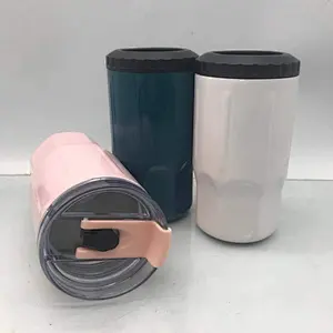 14oz double wall stainless steel beer mug vacuum  insulated beer can cooler tumbler