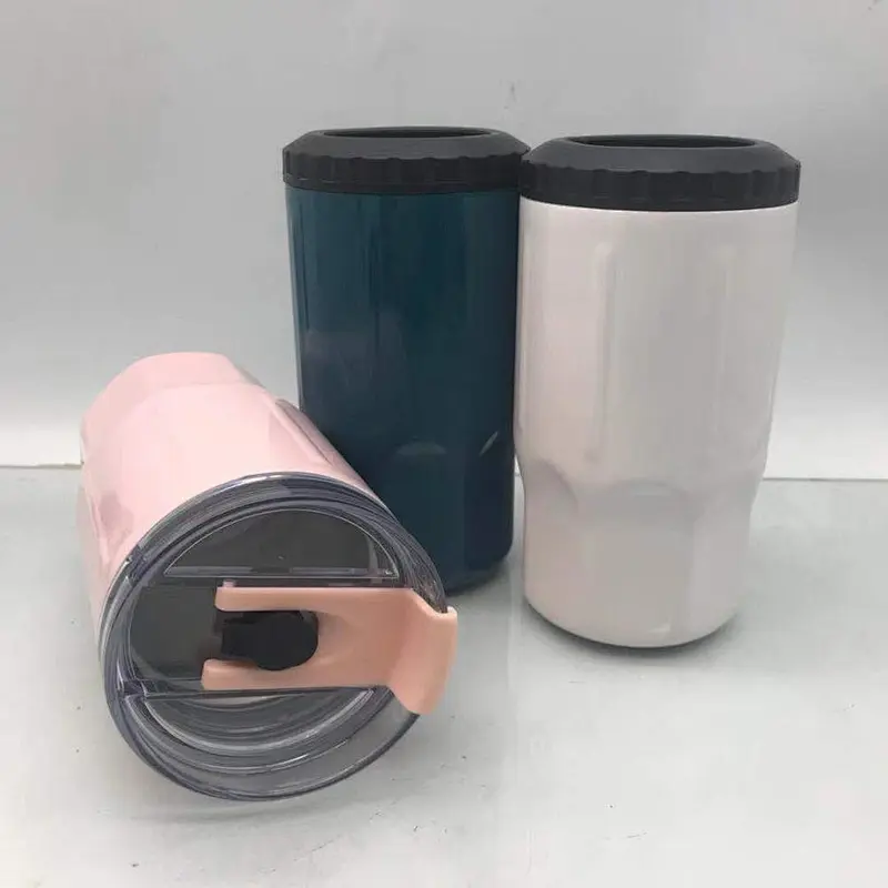 14oz double wall stainless steel beer mug vacuum  insulated beer can cooler tumbler