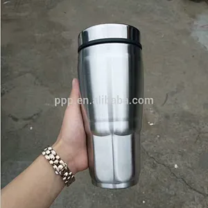 double wall stainless steel logo customized water bottle/vacuum insulted octagon auto mug/skid-proof antislip on bottom