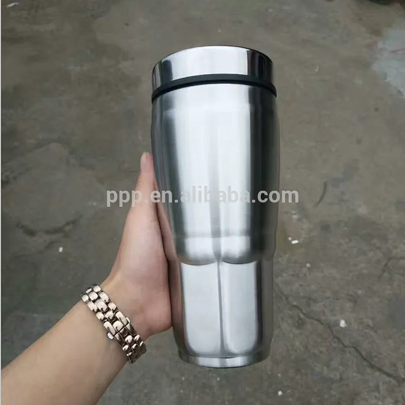 double wall stainless steel logo customized water bottle/vacuum insulted octagon auto mug/skid-proof antislip on bottom