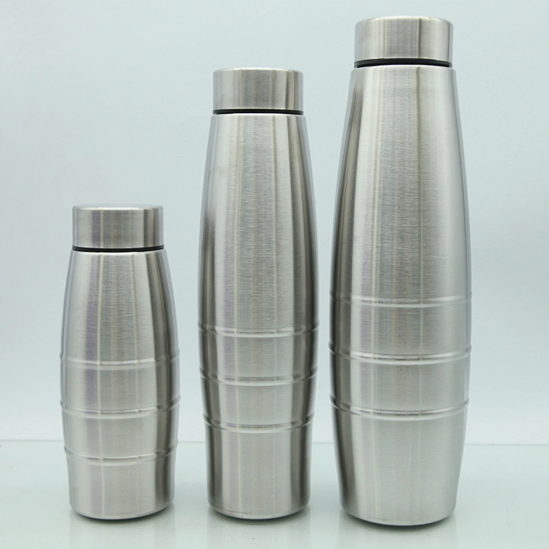 wholesale India hot sell  cheap price single wall 304 stainless steel large capacity outdoor sports water bottle