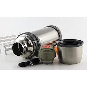 1200ml leak-proof eco-friendly outdoor activity hiking use stainless steel insulated travel bottle portable with strap