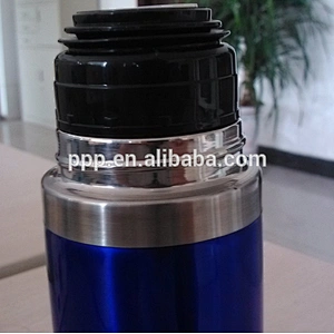 double wall stainless steel inner and plastic outer vacuum flask