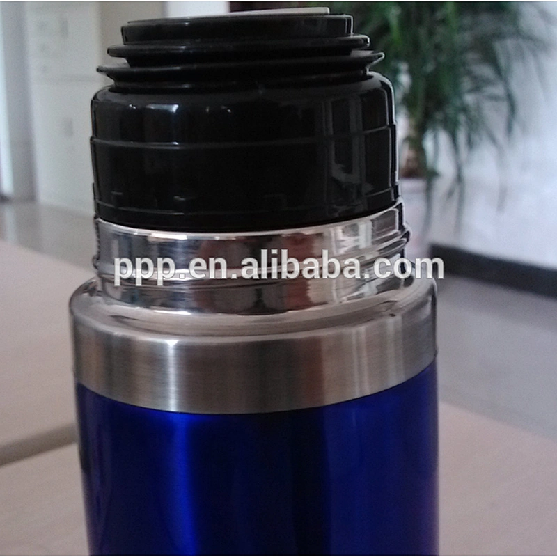 double wall stainless steel inner and plastic outer vacuum flask