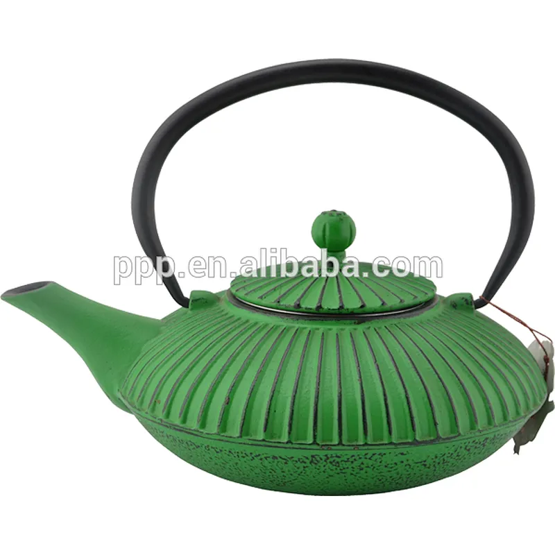 0.8L Straight Stripe shaped Cast Iron Tea Kettles