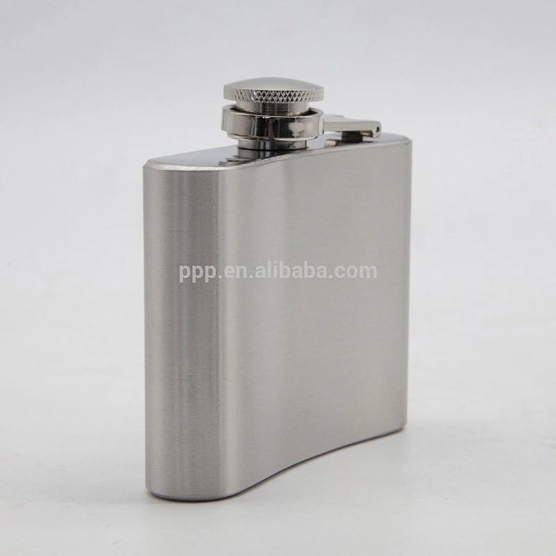 thickening single wall stainless steel mini hip flask portable for traveling and hiking