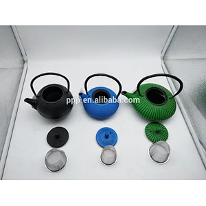 0.8L Straight Stripe shaped Cast Iron Tea Kettles