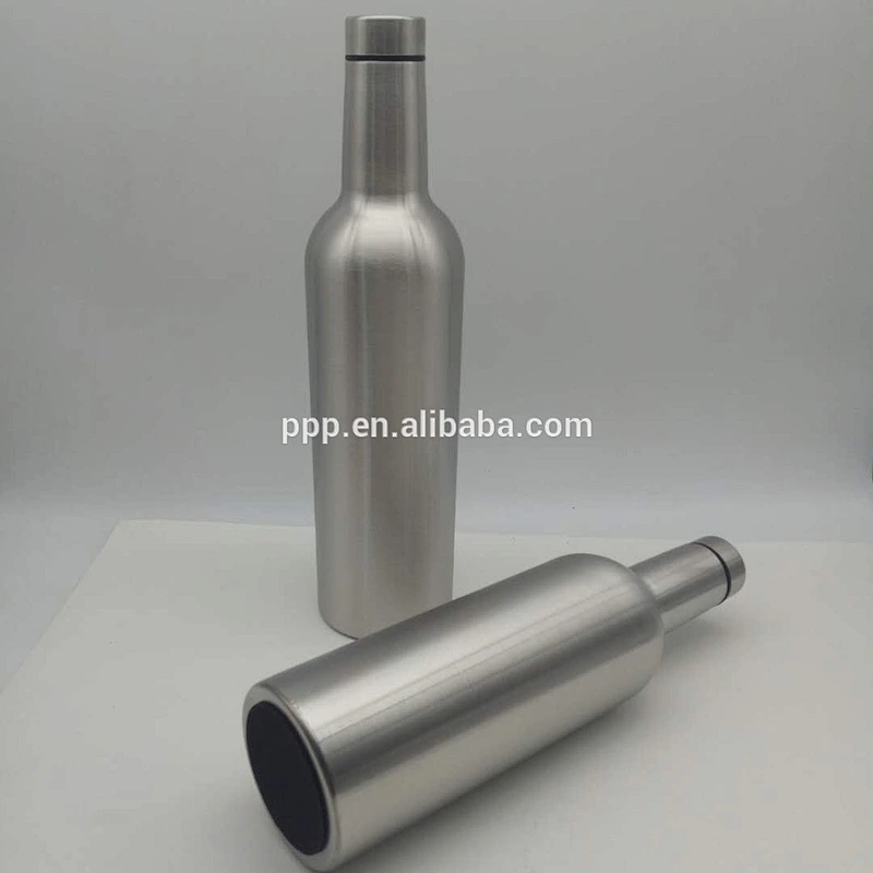 New style custom OEM stainless steel insulated red wine bottle with stainless steel lid