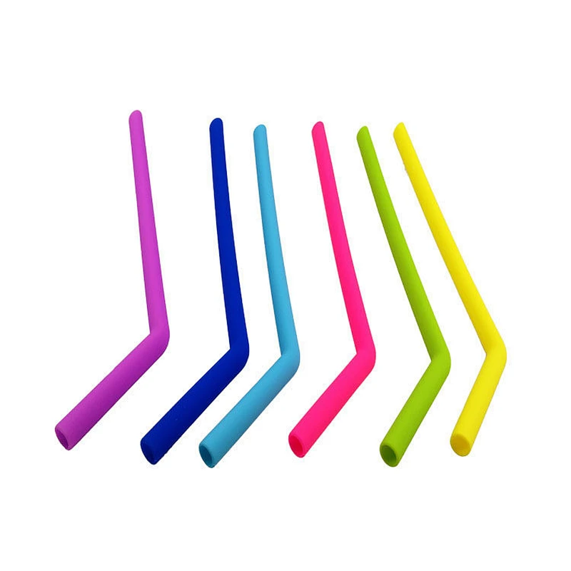 Silicone rubber straws for 30 oz Tumbler Complete Bundle-6 Reusable silicone drinking straws for 30oz tumbler + 2 Brushes