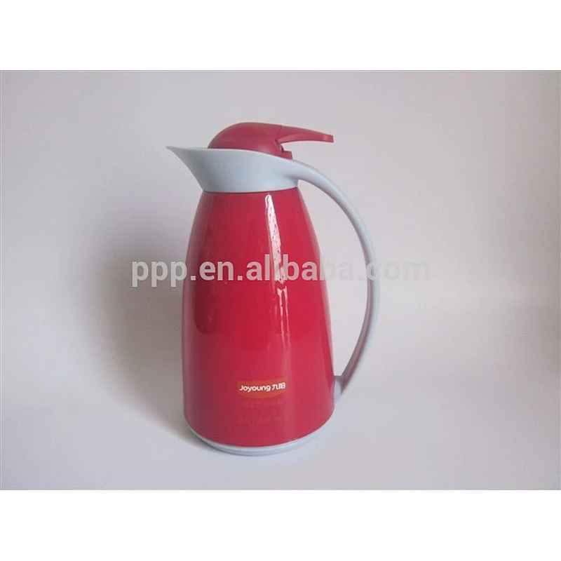 1000ml factory direct wholesale inner glass outer plastic colored coffee mug with cute design