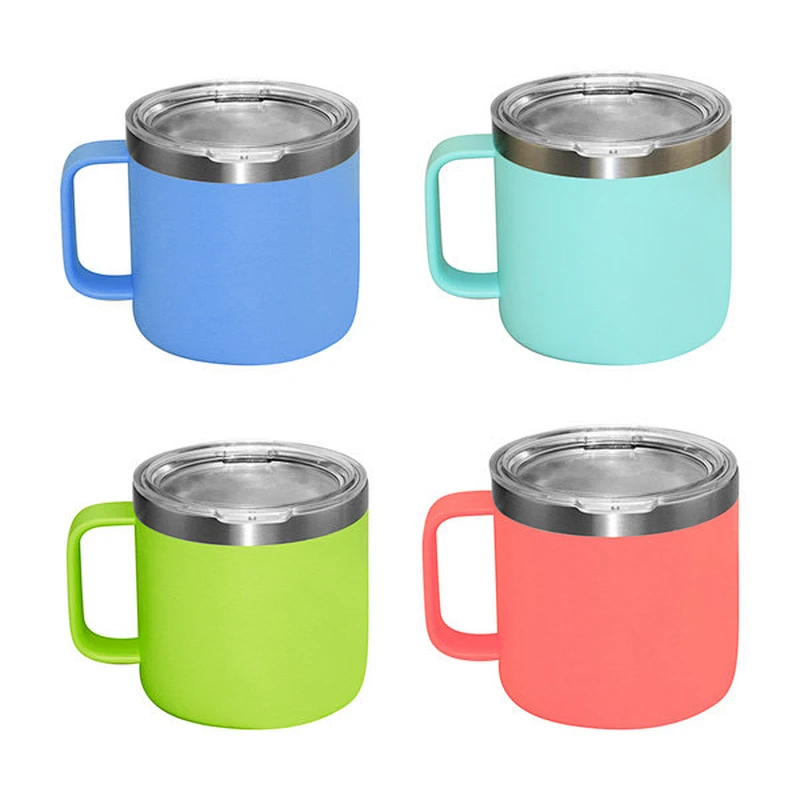 YT Same Style 10oz/14oz double wall stainless steel insulated vacuum coffee mug with handle
