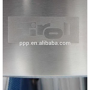 Double wall stainless steel water bottle with laser logo