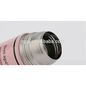 Double wall stainless steel insulated water bottle with handle lid bullet