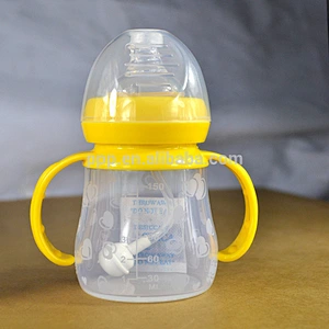 150ml eco-friendly BPA free single wall plastic bottle with nipple and straw/kids' bottle