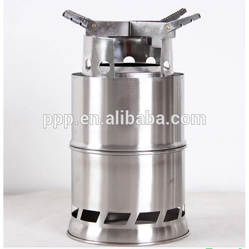Stainless Steel Folding Camp Stove, Foldable Firewood Stove New
