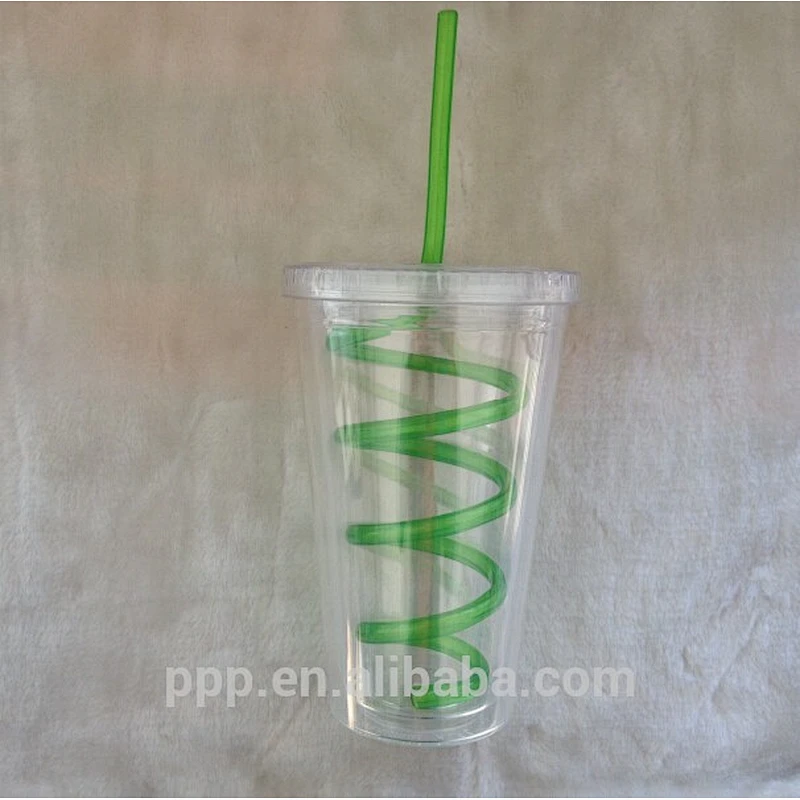 plastic travel mug with lid and straw fashionable design AS plastic mug with lid/double wall acrylic tumbler with straw wholesa
