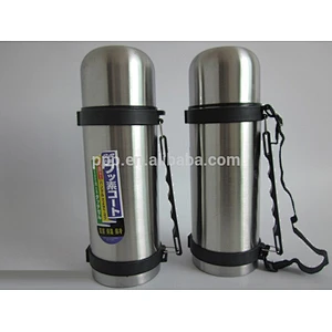1.2L leak-proof eco-friendly FDA LFGB stainless steel insulated travel bottle portable with strap