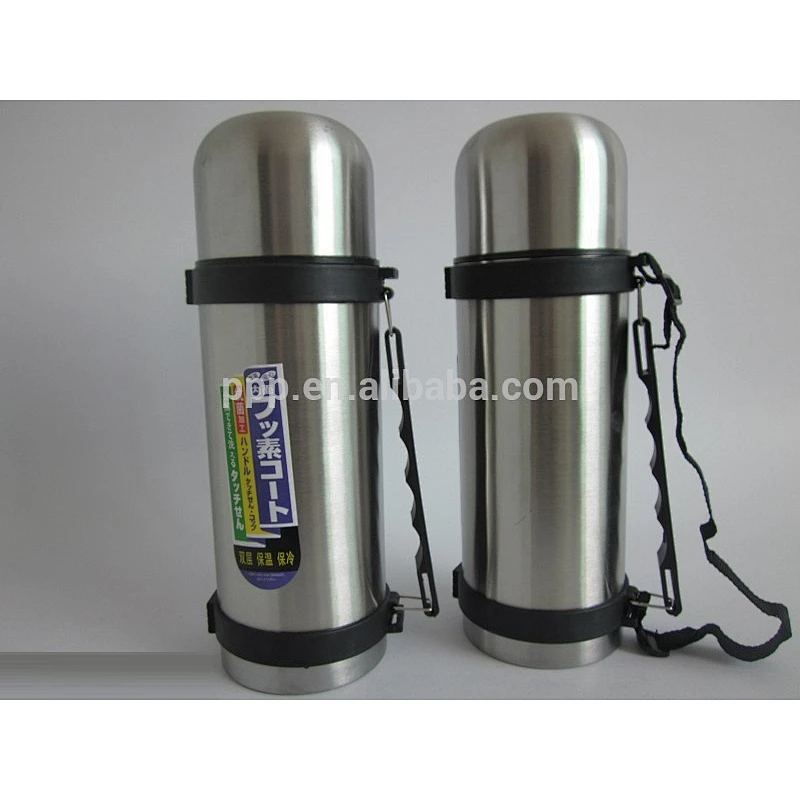 1.2L leak-proof eco-friendly FDA LFGB stainless steel insulated travel bottle portable with strap