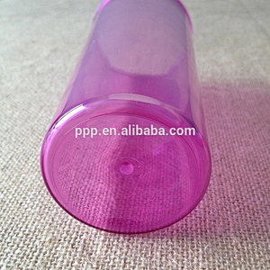 BPA free single wall plastic leakproof sports water bottle with handle